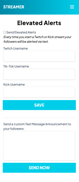 SMS Template Editor